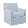 Light Blue Slipcover Armchair