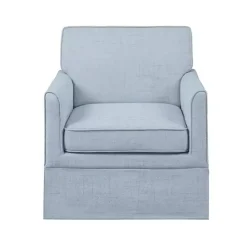 Light Blue Slipcover Armchair