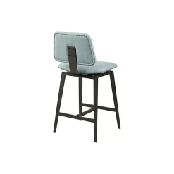 Light Blue Swivel Counter Stool