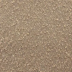 Light Brown Boucle Modern Storage Bench