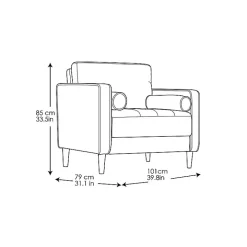 Light Gray Chelsea Accent Chair