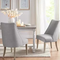 Light Gray Martha Stewart Dining Chairs, Set of 2