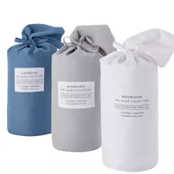 Light Gray Microfiber 4-pc. King Sheet Set