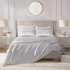 Light Gray Satin 6-pc. California King Sheet Set