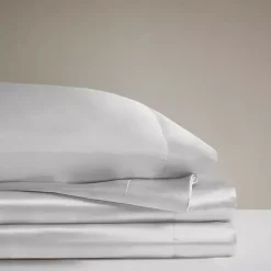 Light Gray Satin 6-pc. Full Sheet Set