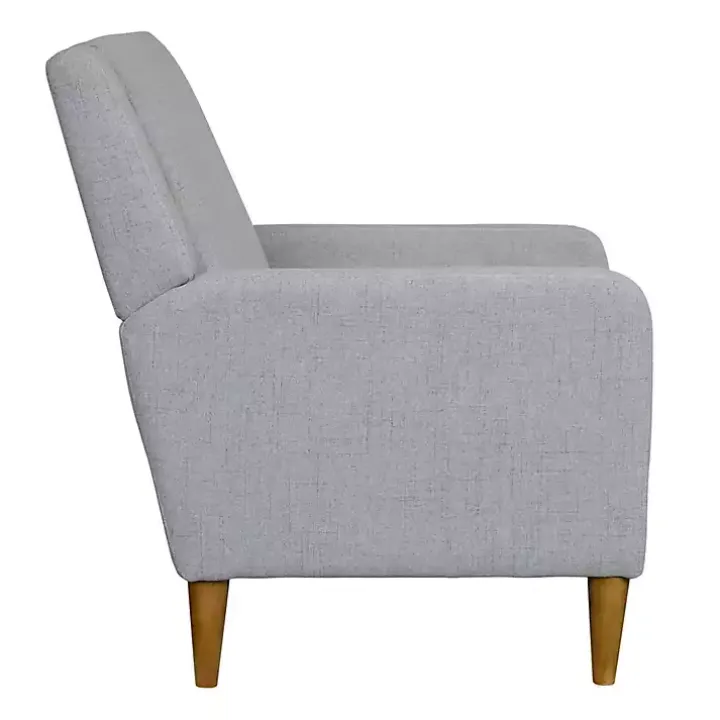 Light Gray Upholstered Juno Accent Chair