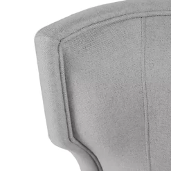 Light Gray Wingback Dining Chair