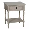 Light Gray Wood Barrett Accent Table
