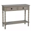 Light Gray Wood 2-Drawer Barrett Console Table