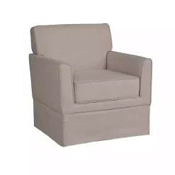 Light Taupe Slipcover Armchair