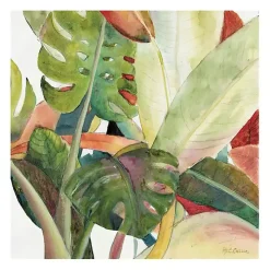 Lush Garden Square I Giclee Canvas Art Print