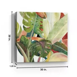 Lush Garden Square I Giclee Canvas Art Print