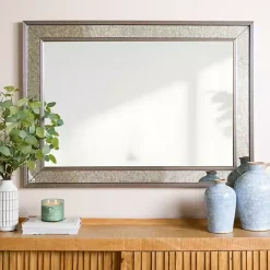 Luxe Silver Antique Frame Wall Mirror, 43 in.