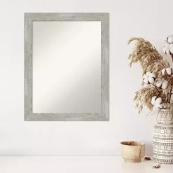 Lyndon Dove Gray Wood Framed Mirror