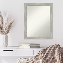 Lyndon Dove Gray Wood Framed Mirror