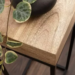 Mango Wood Tabletop Square Side Table