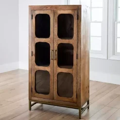 Manu Natural Mango Wood Cabinet