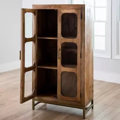 Manu Natural Mango Wood Cabinet