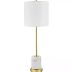Marble and Gold Turret Buffet Lamp