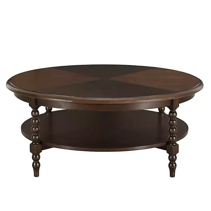 Martha Stewart Brown Round Coffee Table