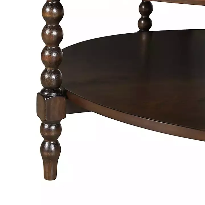 Martha Stewart Brown Round Coffee Table