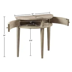 Martha Stewart Half Moon Console Table