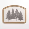 Metal Tree Scene Framed Wall Plaque