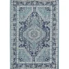 Midnight Blue Frieda Medallion Area Rug, 8x10