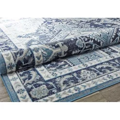 Midnight Blue Frieda Medallion Area Rug, 8x10