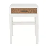 Milo Honey Herringbone Accent Table