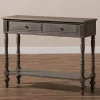 Mindi Wood Rustic Farmhouse Console Table