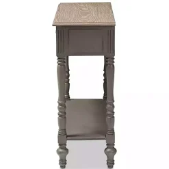 Mindi Wood Rustic Farmhouse Console Table