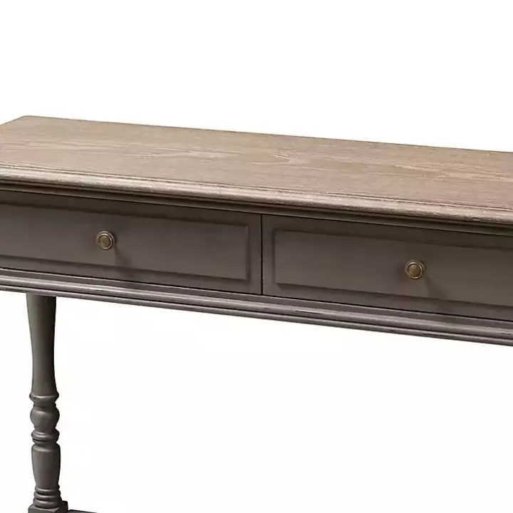 Mindi Wood Rustic Farmhouse Console Table