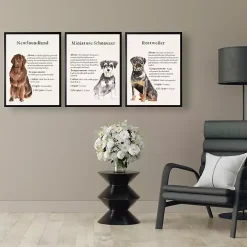 Miniature Schnauzer Facts Framed Wall Plaque