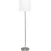 Minimal Brushed Nickel Stem Floor Lamp