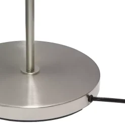 Minimal Brushed Nickel Stem Floor Lamp