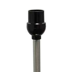 Minimal Brushed Nickel Stem Floor Lamp