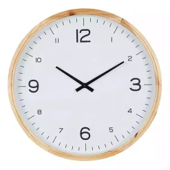 Minimalist Wood Frame Wall Clock
