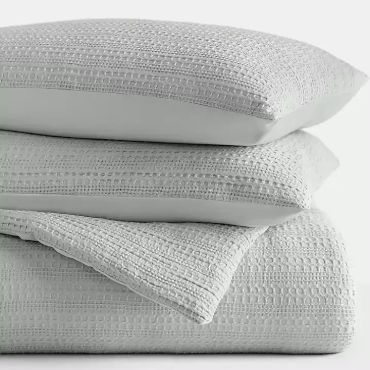 Mist Waffle Ultra-Soft 3-pc. Queen Comforter Set