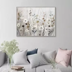 Misty Meadow Framed Canvas Art Print