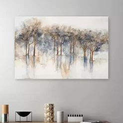 Misty Woods I Abstract Canvas Art Print