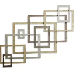 Modern Glossy Squares Wall Sculpture