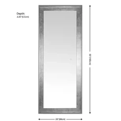 Montauk Silver LED Full Length Mirror