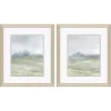 Morning Mist Framed Canvas Art Prints, Set of 2