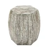 Mussel Shell Hexagonal Accent Table