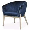 Nadia Navy Velvet Club Chair