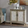 Natural and Cream Two-Tone Whitt Cabinet