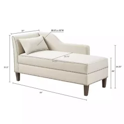 Natural Brett Accent Chaise Lounge