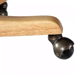 Natural Cane Back Linen Office Chair