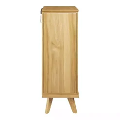 Natural Cane Jewelry Armoire